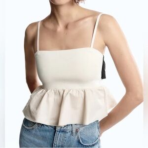 Zara bow-back babydoll top